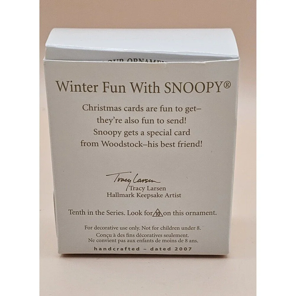 Hallmark Keepsake Winter Fun with Snoopy Snow Mailbox Miniature #10 in Series